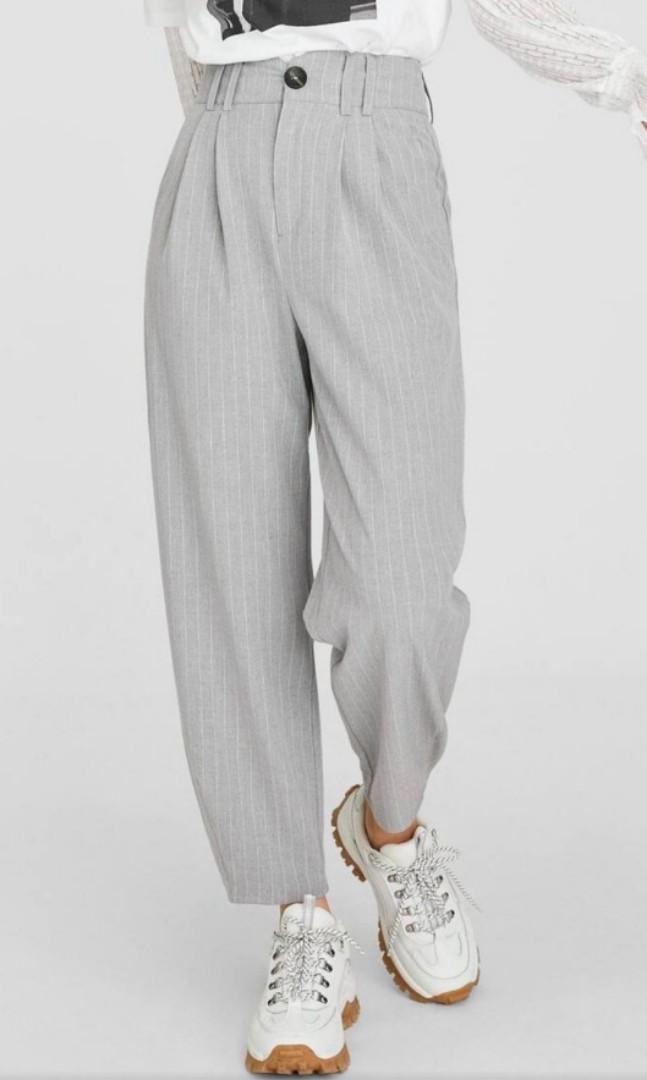 Stradivarius striped slouchy pants 