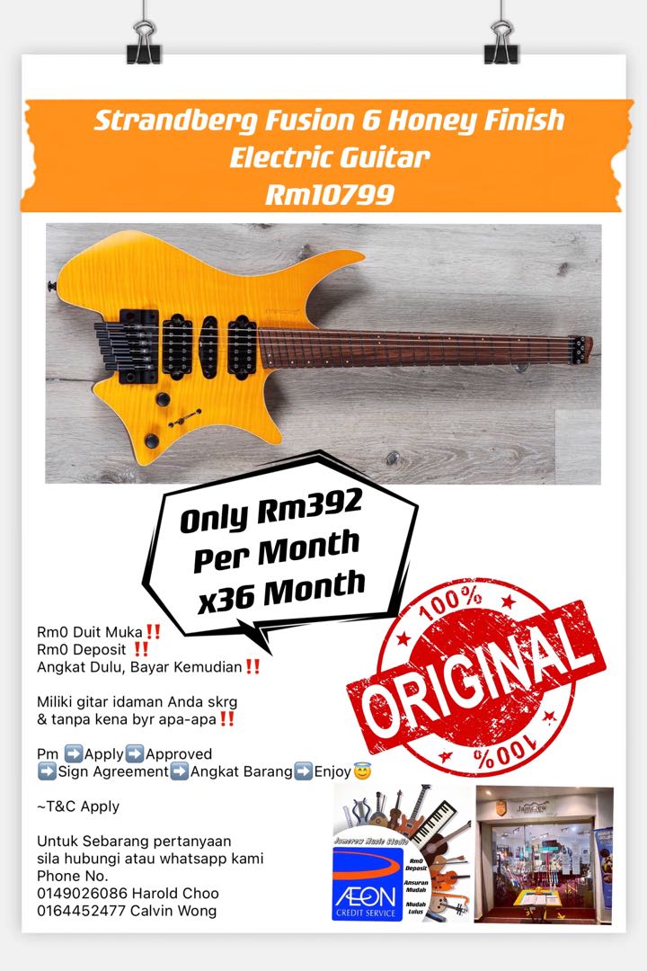 Strandberg guitar, Hobbies & Toys, Music & Media, Musical Instruments ...