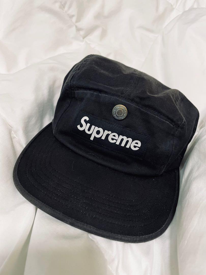 Supreme snap button pocket camp cap outlet