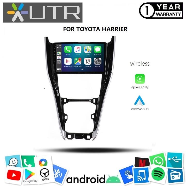 toyota harrier 10 inch android player with frame free installation wireless android auto apple carpaly car accessories accessories on carousell