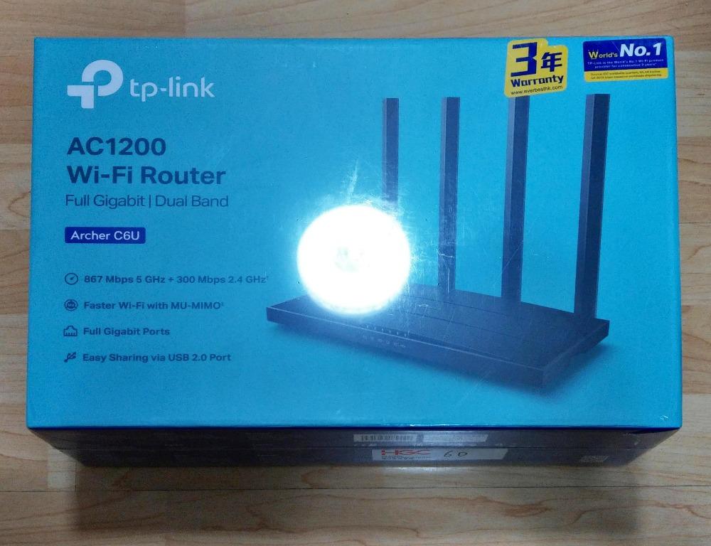 TP-Link archer c6u ac1200 wifi router 全新 冇開過盒 HGC 贈品 冇收據, 電腦＆科技, 電腦周邊及 ...