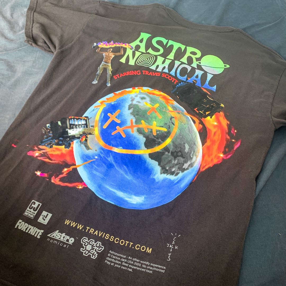 Travis Scott x Fortnite Astronomical Tee Men s Fashion Tops Sets