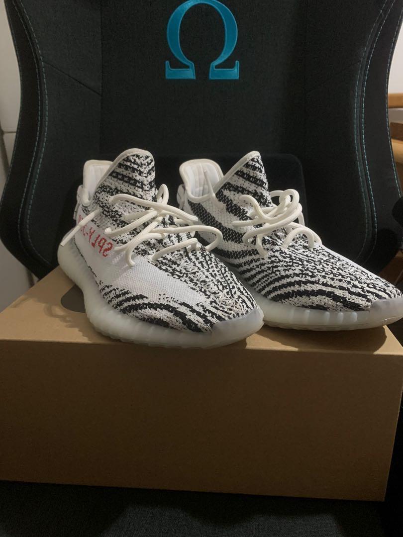 Yeezy 350 2025 zebra reflective