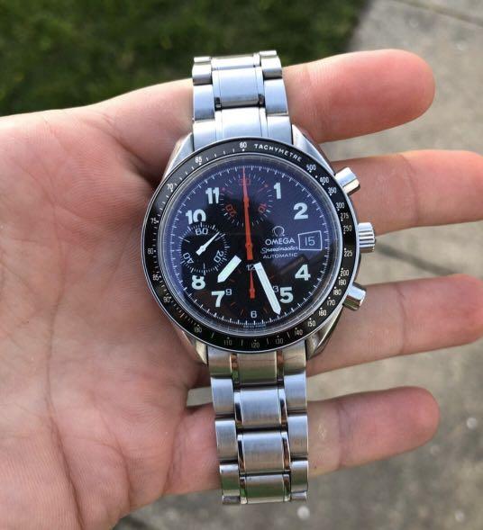 omega peedmaster racing special edition schumacher yellow circa 1996 box