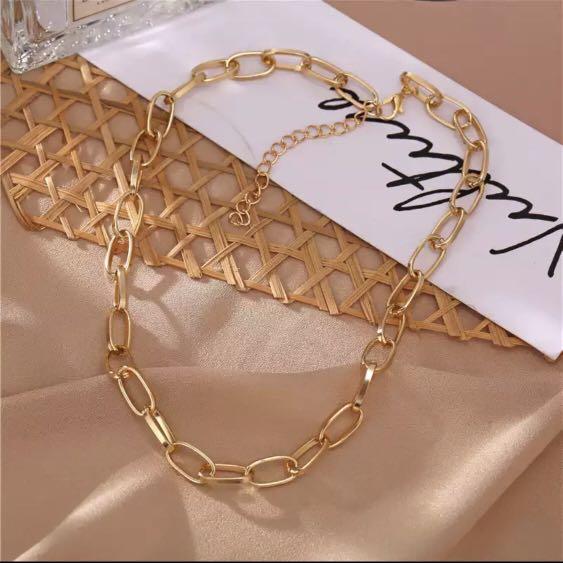 2021 Trendy Aesthetic Gold Chain Necklace