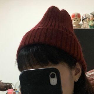 酒紅色小精靈毛帽（買3件衣服可送）