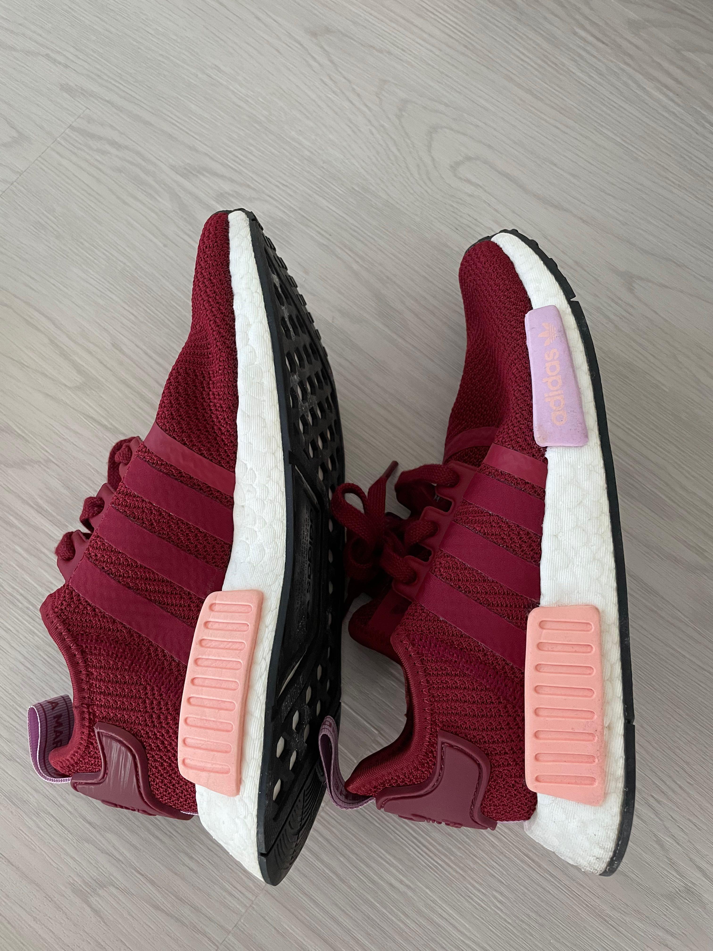 por inadvertencia Comorama Colectivo Adidas NMD R1 Low-top sneakers wine red, Women's Fashion, Footwear,  Sneakers on Carousell