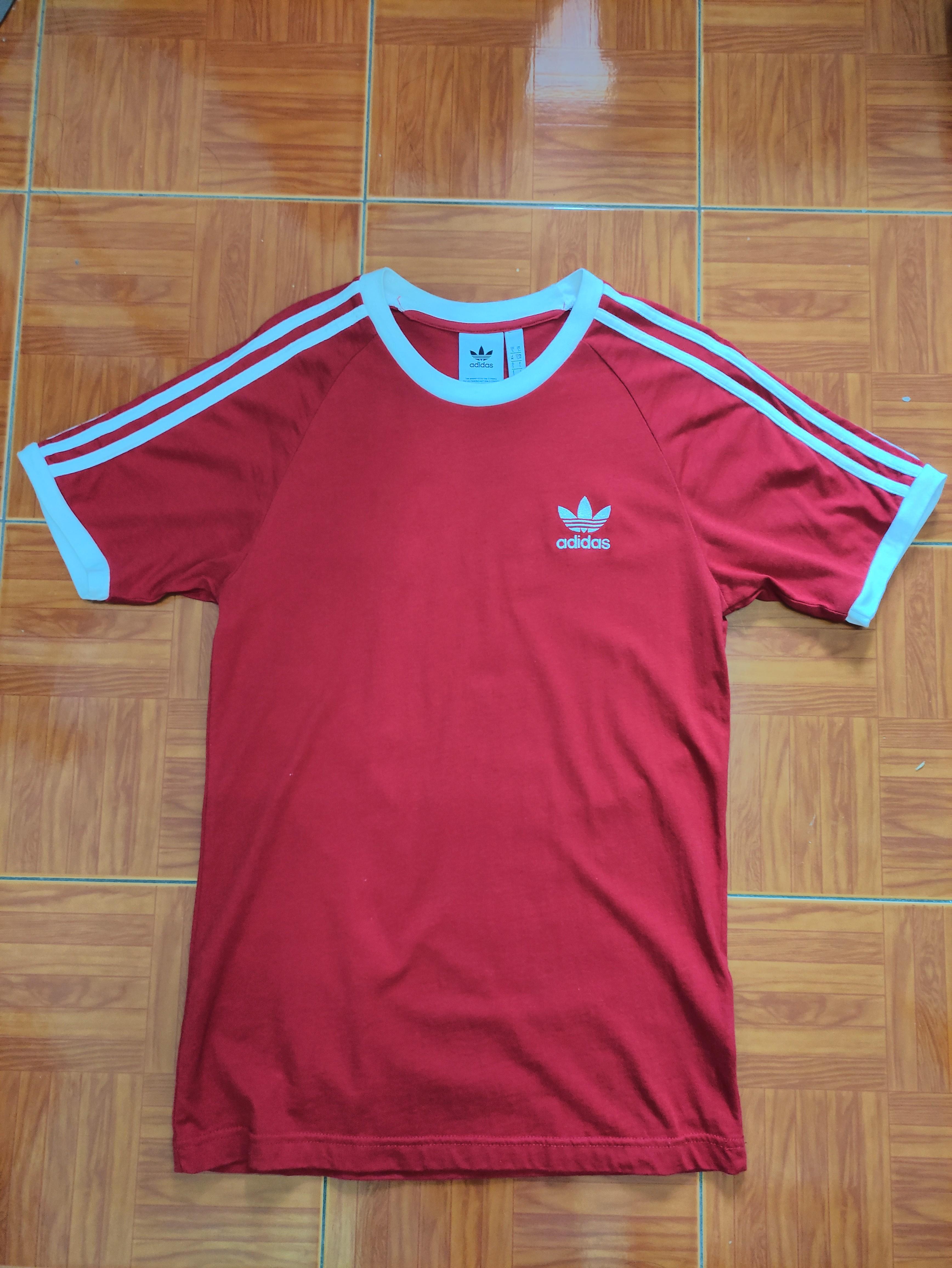Claret and blue top adidas t shirt