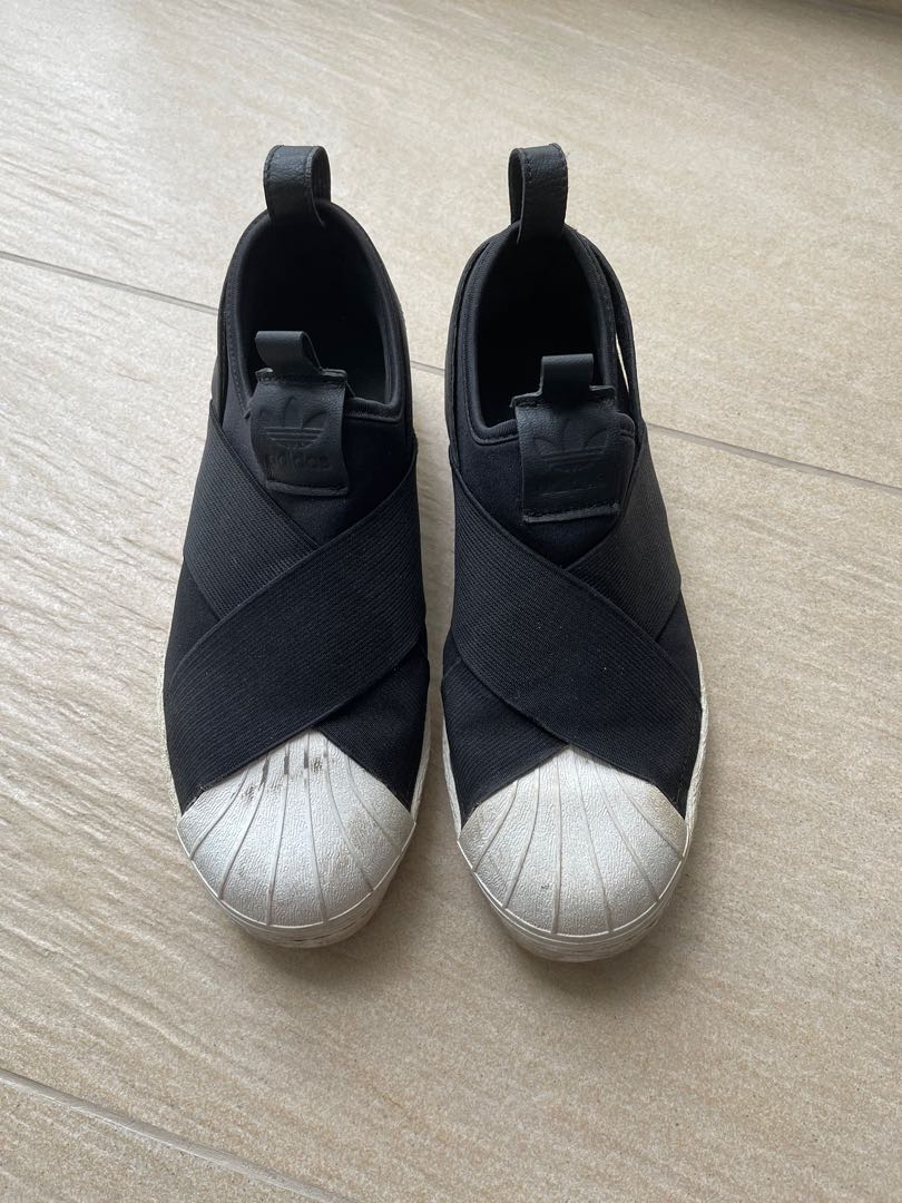 Adidas originals women's superstar sales slipon w sneaker running shoe