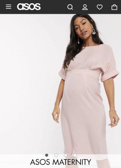 ASOS Maternity wiggle midi dress Women s Fashion Maternity wear on Carousell