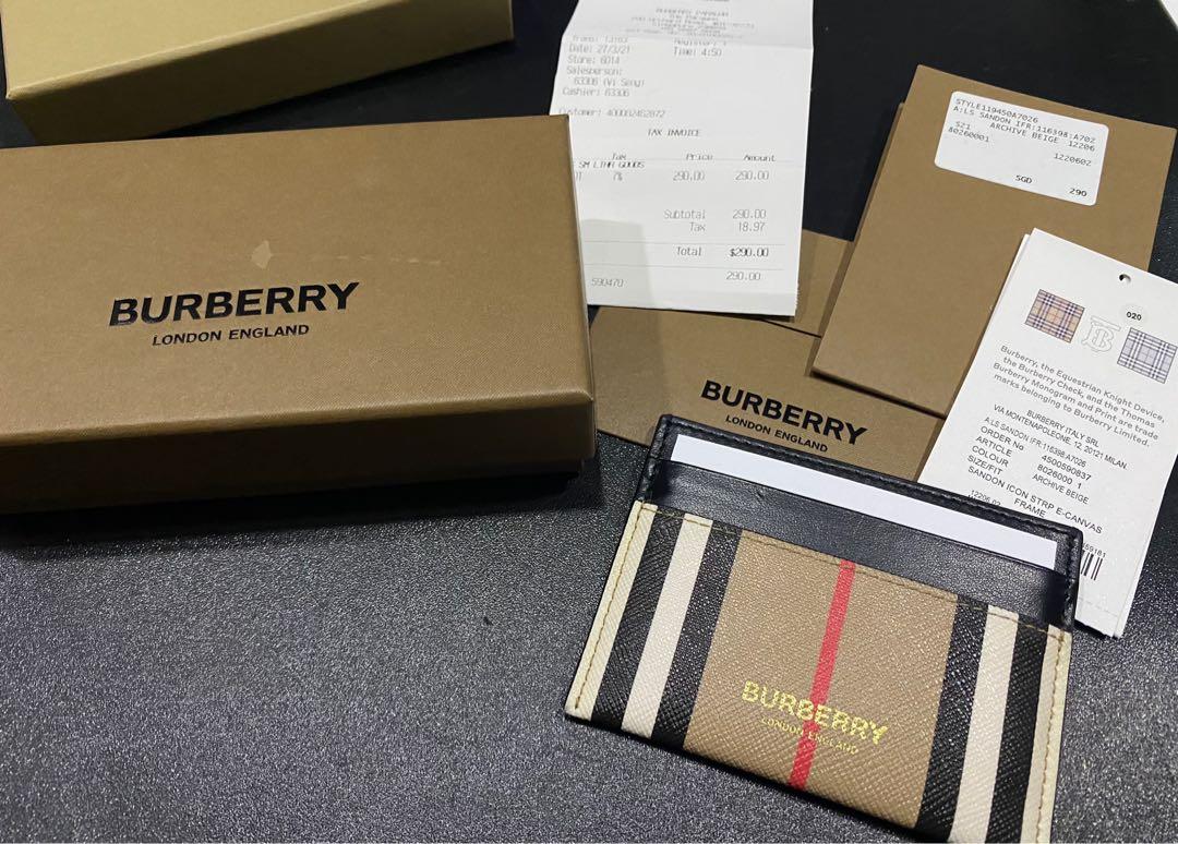 Authentic Burberry Card Holder 99% new, Luxury, Bags & Wallets on Carousell