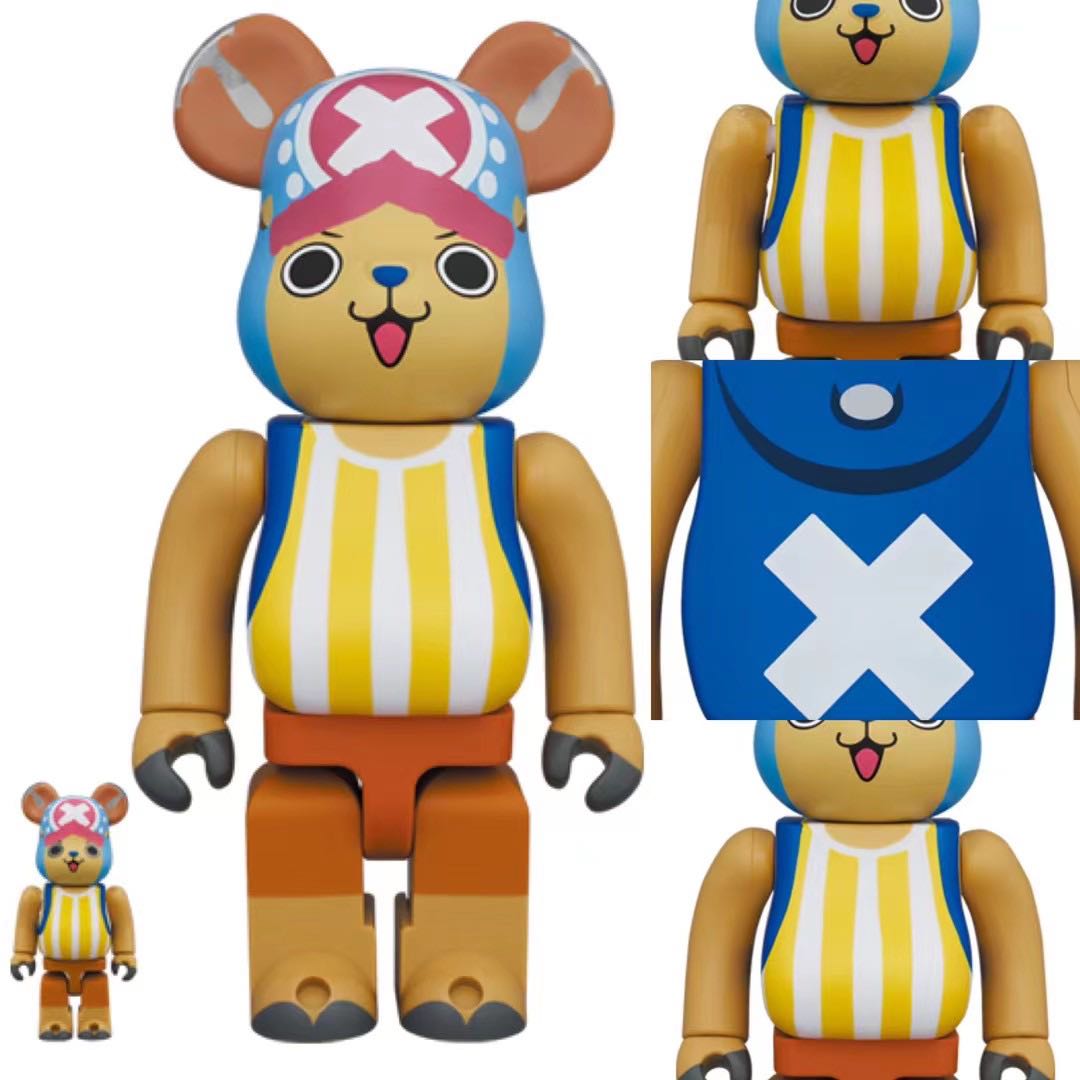 Bearbrick Tony Tony Chopper One Piece 400% + 100%, Hobbies & Toys