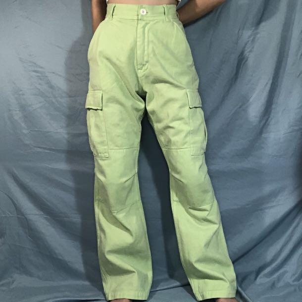 BN Brandy Melville Green Kim Cargo Pants, Women's Fashion, Bottoms, Other  Bottoms on Carousell