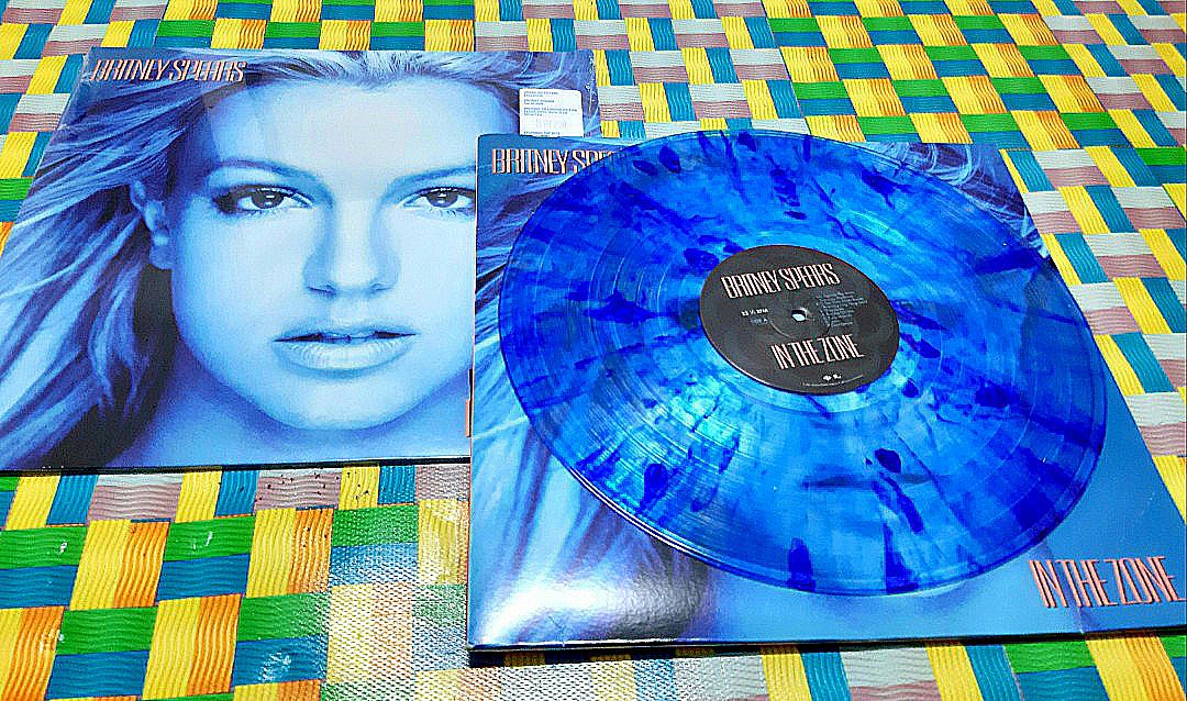 Britney Spears In The Zone Lp Clear With Blue Splatter Vinyl Hobbies Toys Music Media