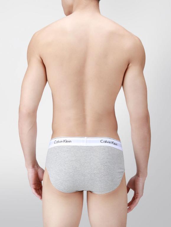 Calvin Klein CK men white modern cotton stretch hip brief