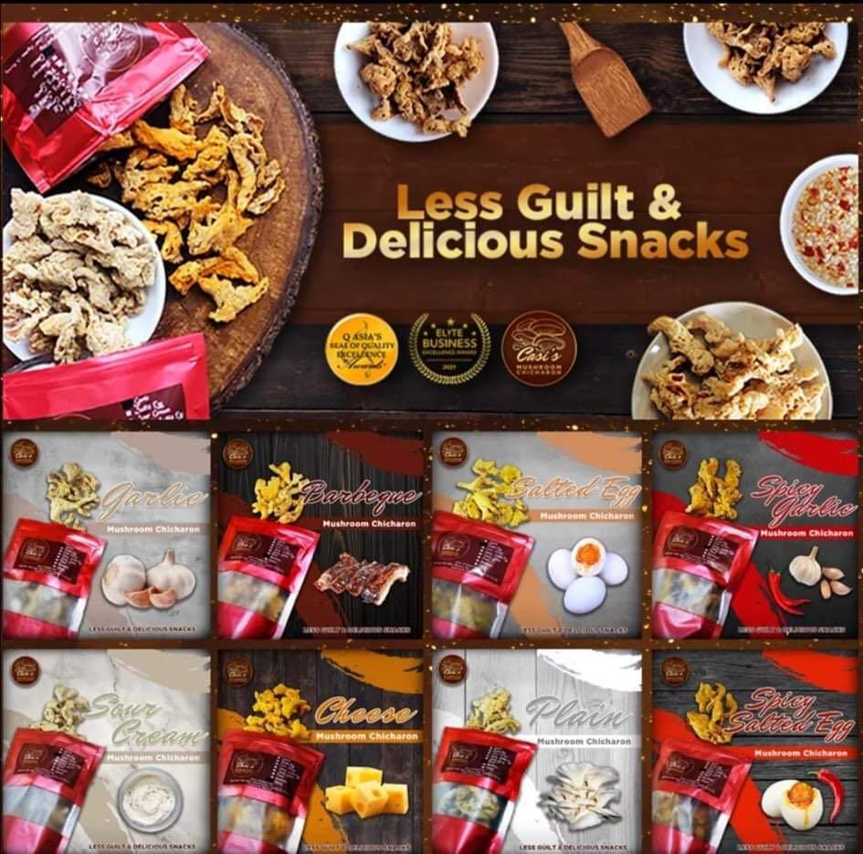 Casis Mushroom chicharon (Category: Local Eats) located in Binan City. Submitted by gladypie (Listing ID 1084914130, Image 3). Description: 🍄 🍄 🍄 Craving for a LESS GUILT and DELICIOUS SNACK? 😋🤤 Worry no more coz Casi's Mushroom Chicharon is here to satisfy your cravings! 🍄 ✅ Awarded BY Q Asia Magazine as the BEST QUALITY MUSHROOM CHICHARON IN METRO MANILA ✅Awarded BY ELITE BUSINESS AND LEADERSHIP AS PREMIER MUSHROOM CHICHARON ✅ Made of fre