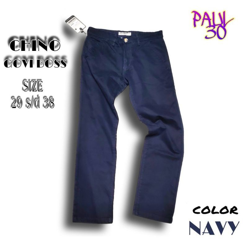 Celana CHINO GOVI BOSS slim straight 