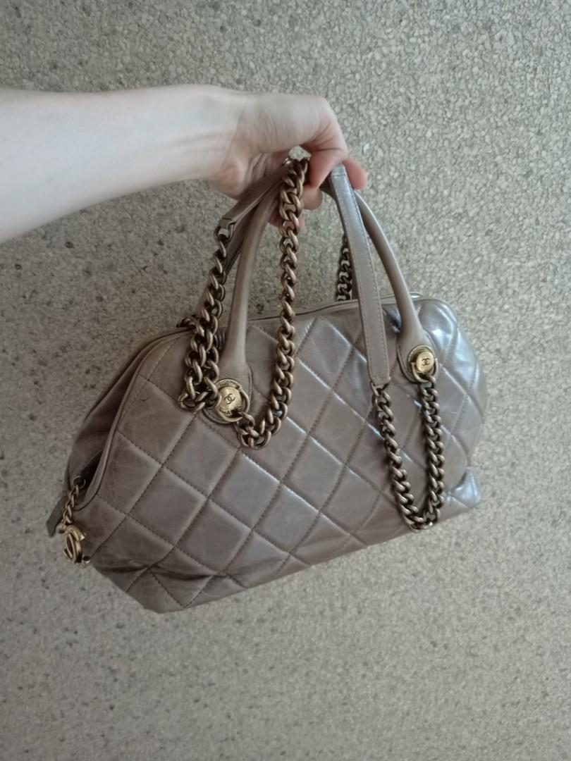reduced $$)Paris-Edinburgh Chanel castle rock bowling bag in distressed  glazed calfskin, Luxury, Bags & Wallets on Carousell