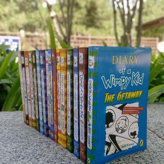 Diary of a Wimpy Kid (Set of 16 books) with Box Brand New & Sealed