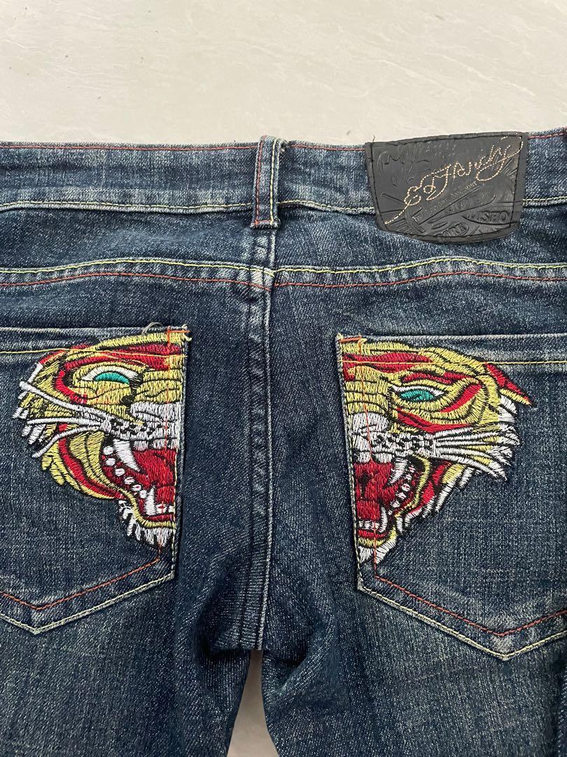 Ed hardy jeans Celana y2k jeans low 