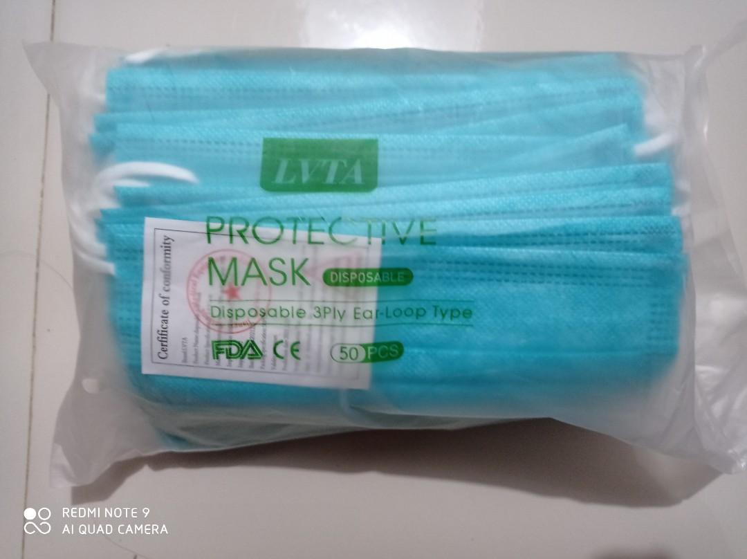 Elvita Surgical mask (thick) (Category: Face Masks & Face Shields) located in Caloocan City. Submitted by chinochino (Listing ID 1085025504, Image 1). Description: 50 pcs per pack (pre order).