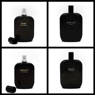 Fragrance One Perfume Decants: Date for Men / Office for Men / Black Tie for Men / Day for Women / Night for Women