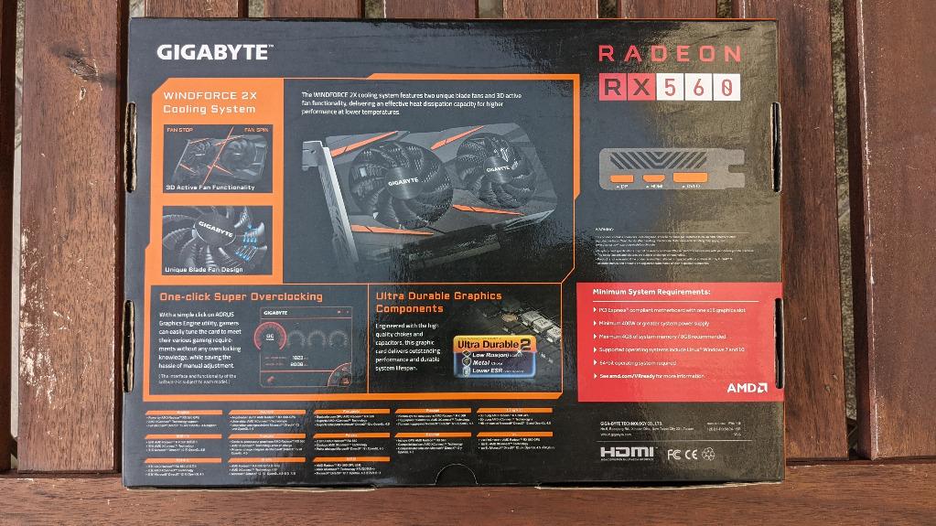 Gigabyte rx 560 best sale gaming oc 4gb