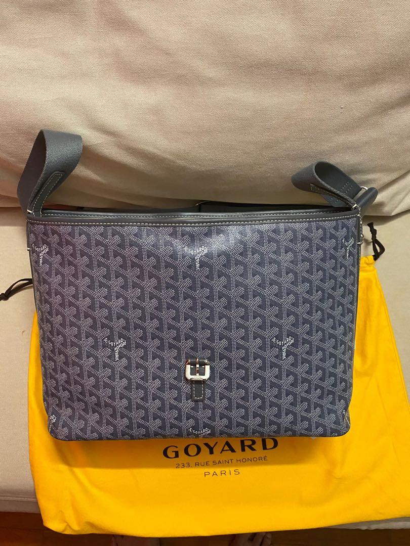 Goyard Grey Goyardine Capetien Messenger Bag