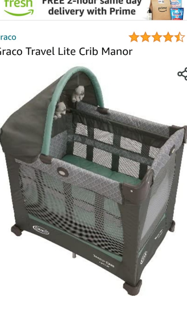 Graco Travel Lite Cot, Babies & Kids, Baby Nursery & Kids Furniture ...