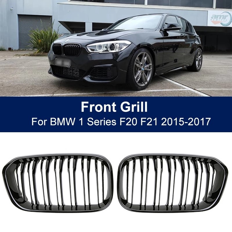 5⭐700 Reviews - Front Bumper Grilles Kidney Racing Grill For BMW 1 Series  F20 F21 LCI 120i 2011 2012 2013 2014 - 2015 2016 2017 Double Slat  Replacement Grille, Car Accessories, Accessories on Carousell