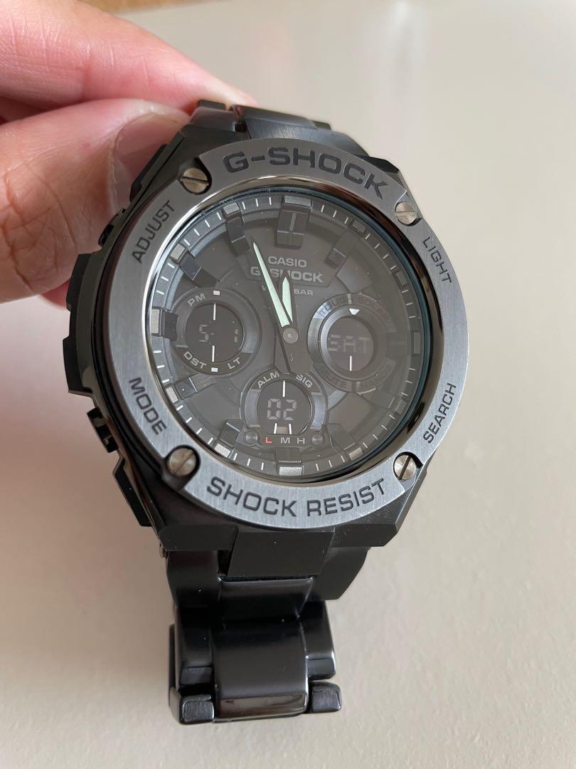 G Shock G Steel GST S110BD 1B Tough Solar Men s Fashion Watches