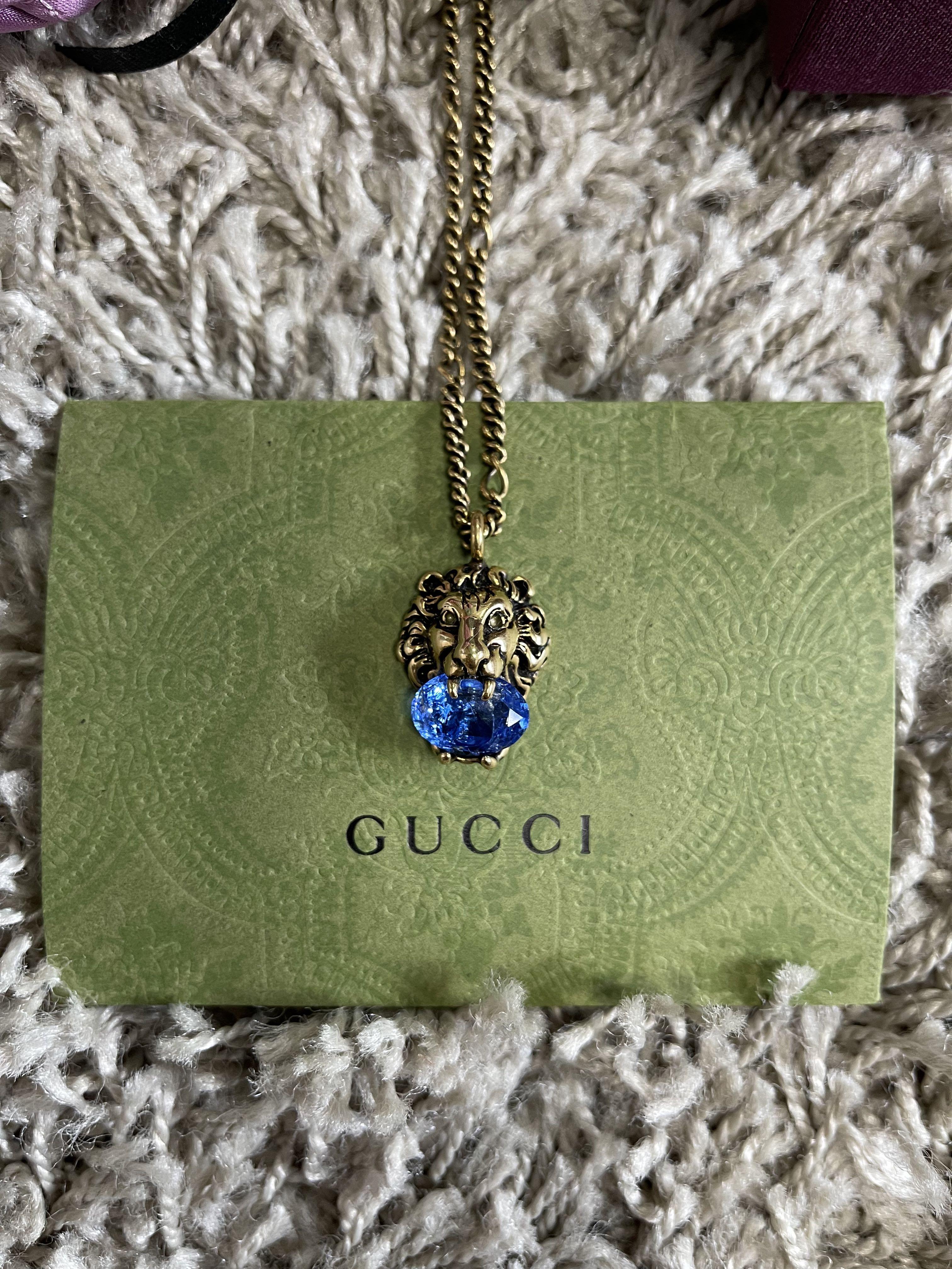 Gucci discount lion chain