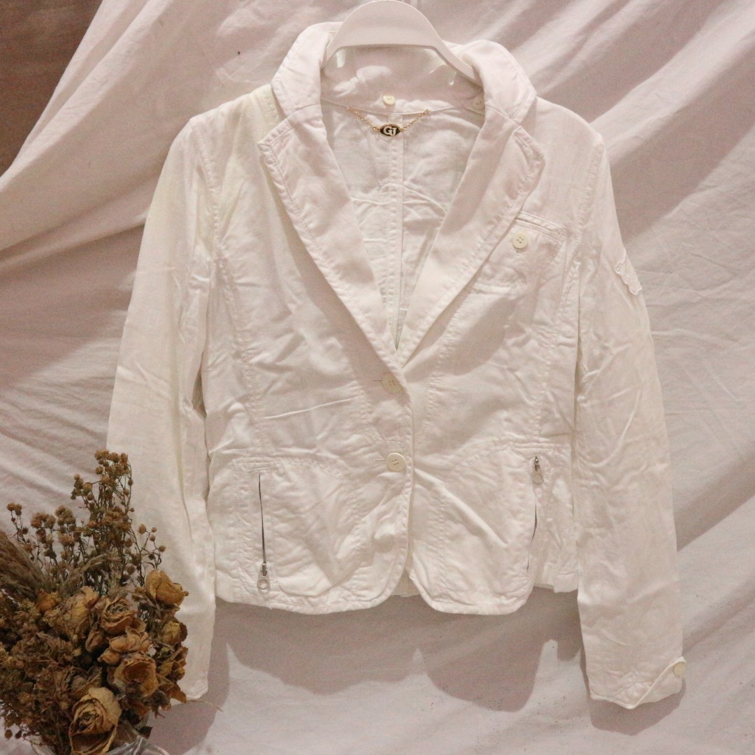Guess outlet white blazer
