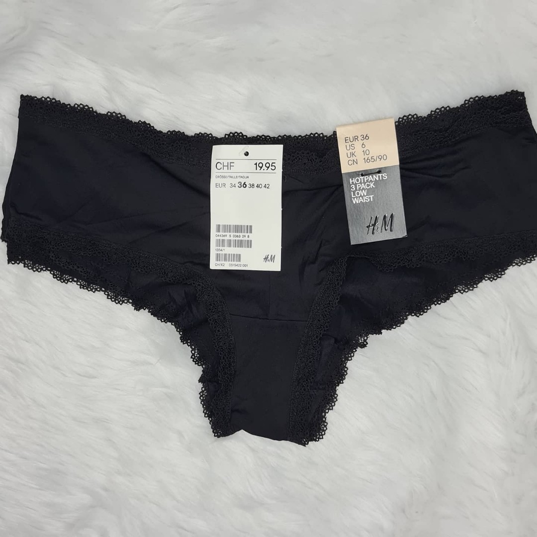 H&M Sexy Panties (Pack of 3), Women's Fashion, Undergarments & Loungewear  on Carousell
