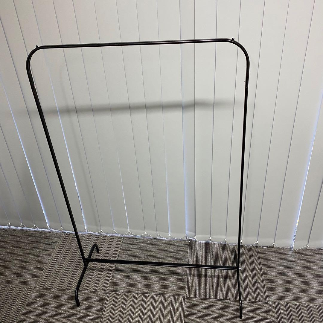 IKEA black metal Clothes Rack easily collapsible and lightweight Furniture Home Living Furniture Shelves Cabinets Racks on Carousell