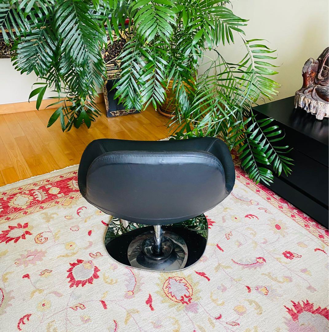 IKEA Tirup Swivel Chair (Black Leather), Furniture & Home Living ...