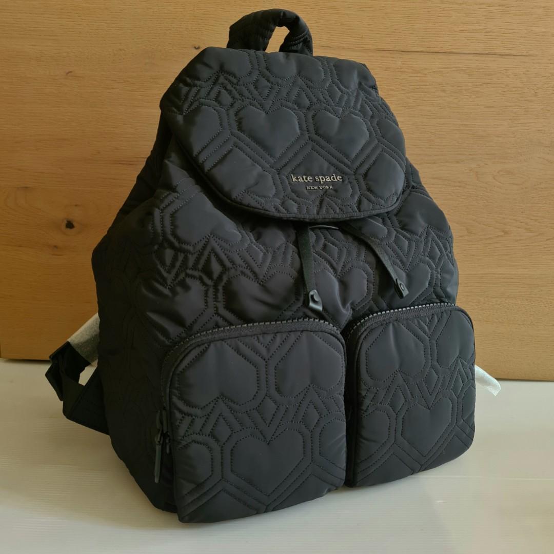 SOLD IN STOCK last piece Kate Spade Jayne Quilted Nylon Backpack Black Women s Fashion Bags Wallets Cross body Bags on Carousell
