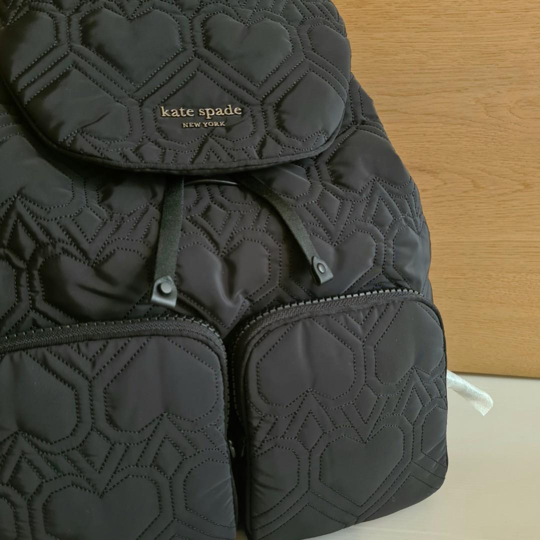 SOLD IN STOCK last piece Kate Spade Jayne Quilted Nylon Backpack Black Women s Fashion Bags Wallets Cross body Bags on Carousell