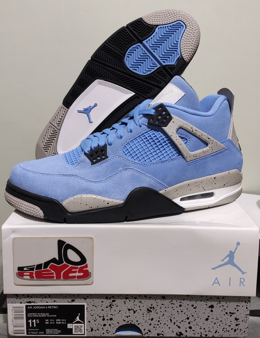 Jordan 4 'University Blue', Men's Fashion, Footwear, Sneakers on Carousell