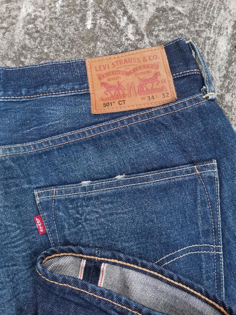 levis 501 ct selvedge, Men's Fashion, Bottoms, Jeans on Carousell