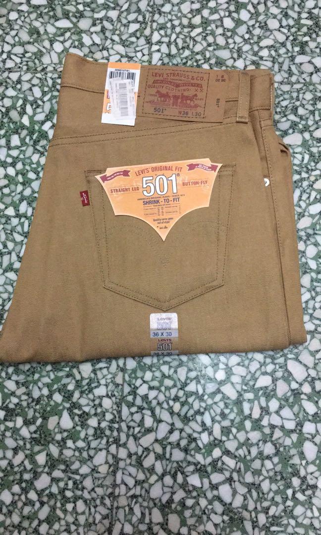 Levis 501 Shrink to Fit, 男裝, 褲＆半截裙, 牛仔褲- Carousell