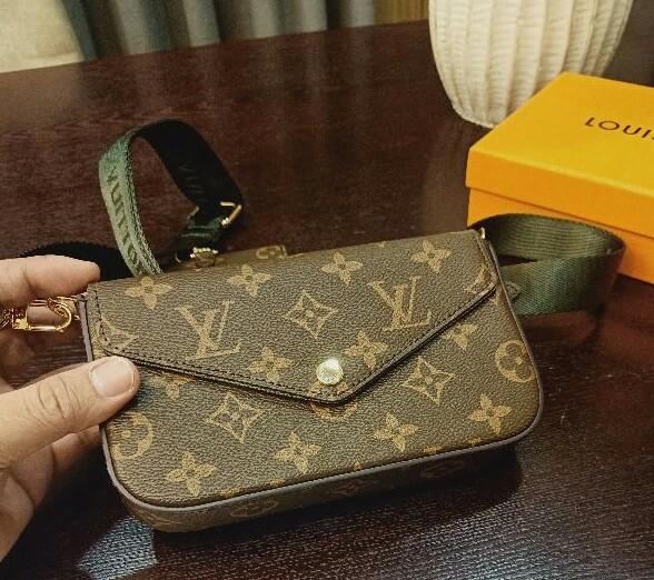 LV Pochette Vector Flower Logo Monogram, Luxury, Bags & Wallets on Carousell