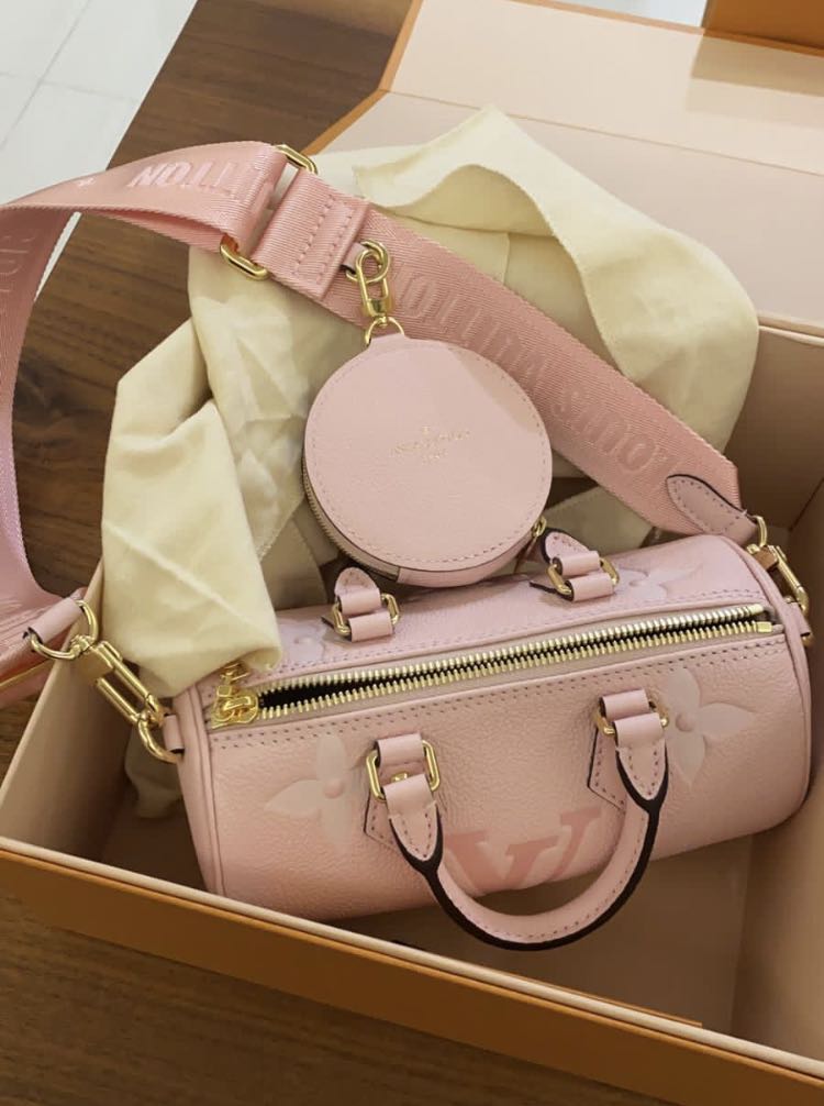 3D model Louis Vuitton Papillon BB Bag Pink VR / AR / low-poly
