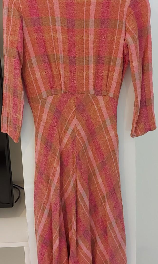 mango checkered dress