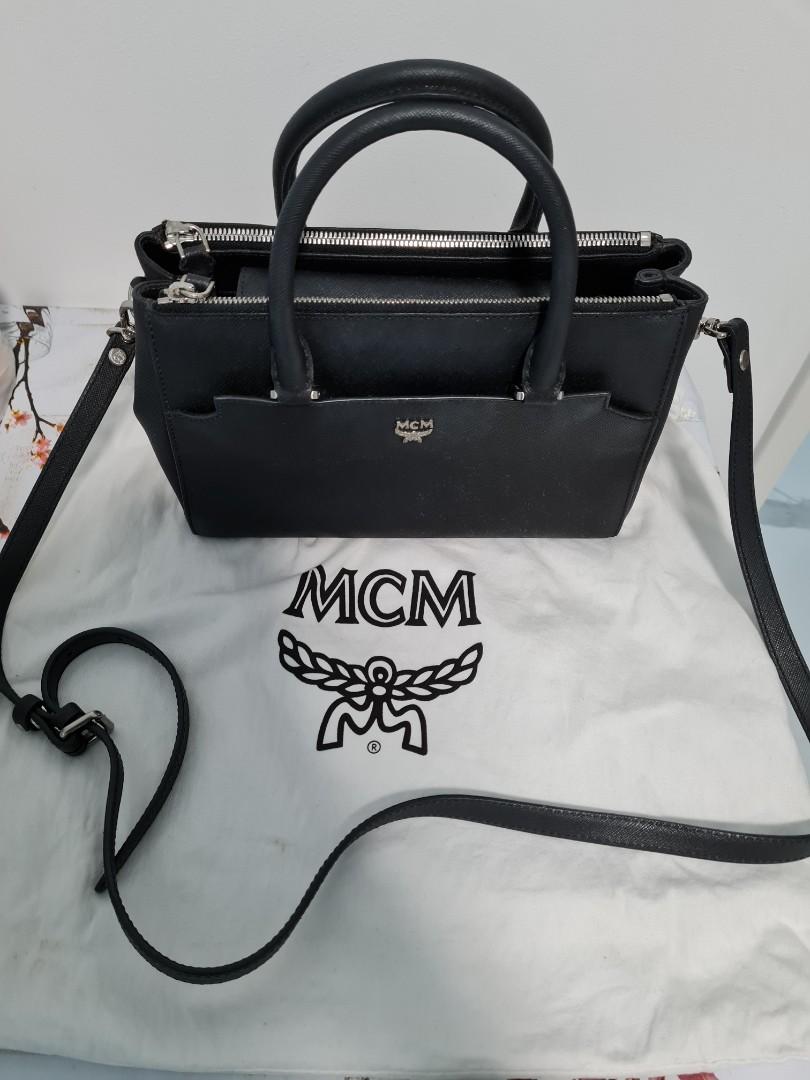 MCM Elda Saffiano Tote Mini Bag