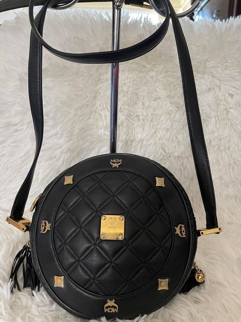Mcm shop round bag