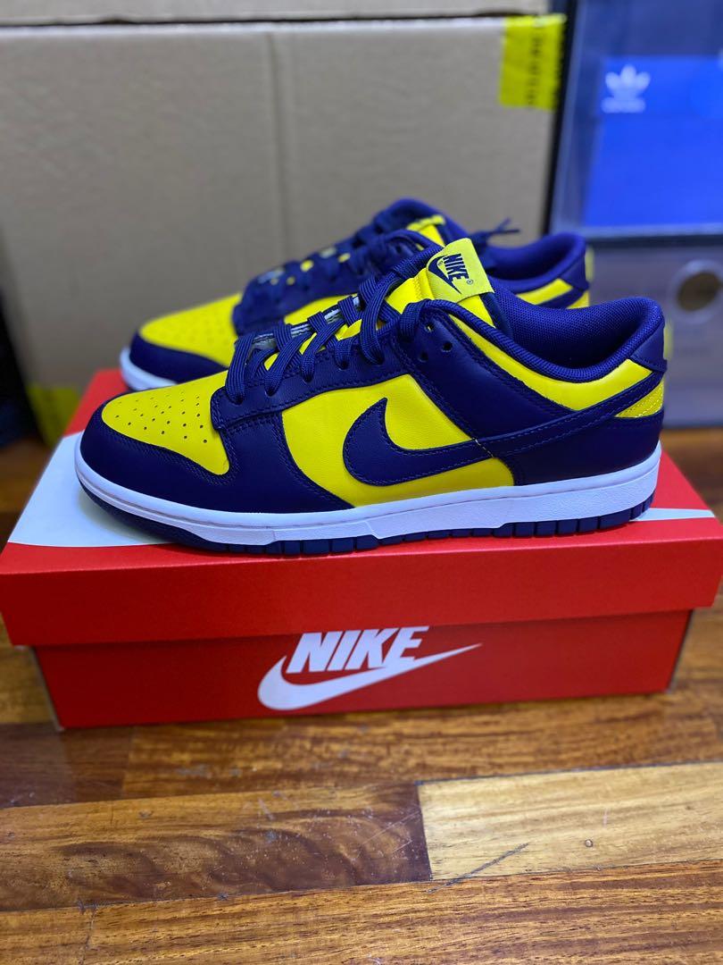 Nike Dunk Low Michigan Men S Fashion Footwear Sneakers On Carousell