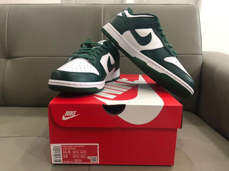 dunk low retro team green