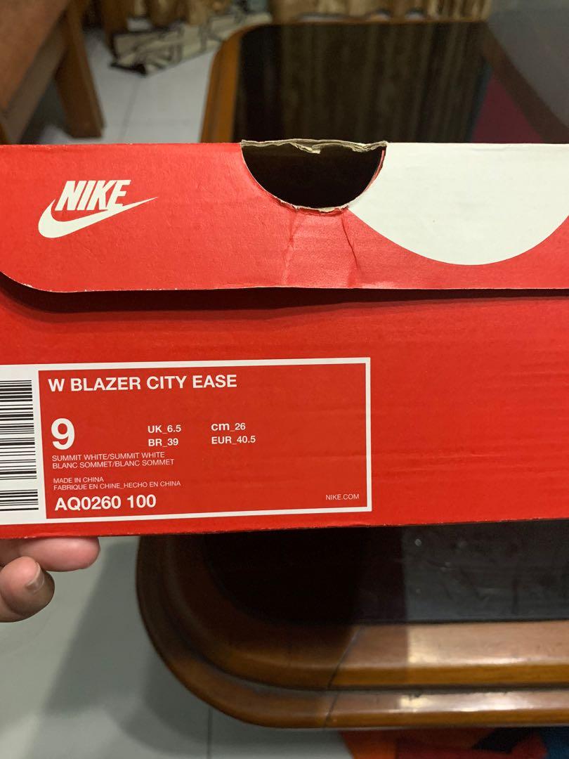 Nike w blazer city ease, Fesyen Wanita, Sepatu di Carousell