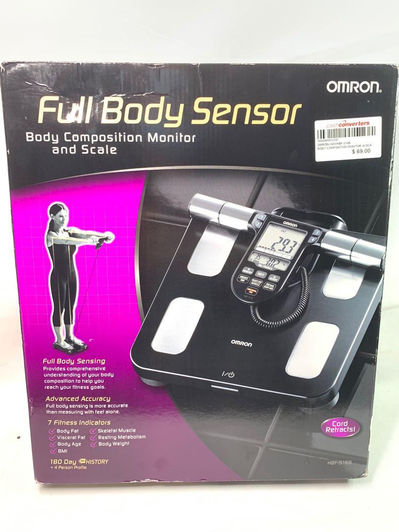 Omron HBF-516B Full-Body Sensor Body Composition Monitor and Scale 